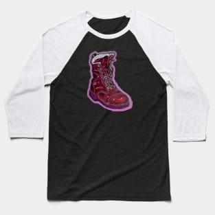 Red Pop Boot by Jason Hancock Baseball T-Shirt